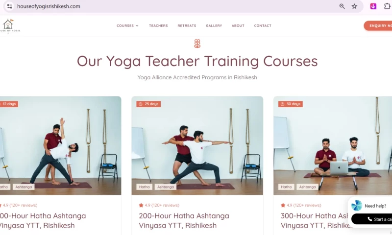 Qevn - Yoga Institute Website
