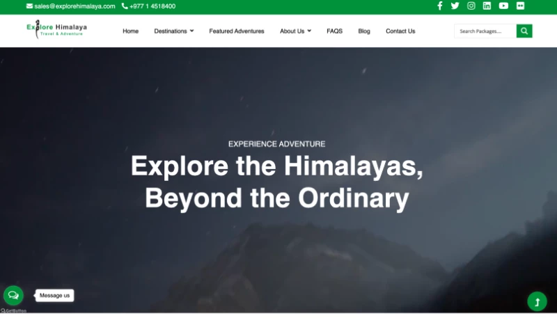 Theme Nepal - Explore Himalaya Website Development, SEO, AEO & GEO
