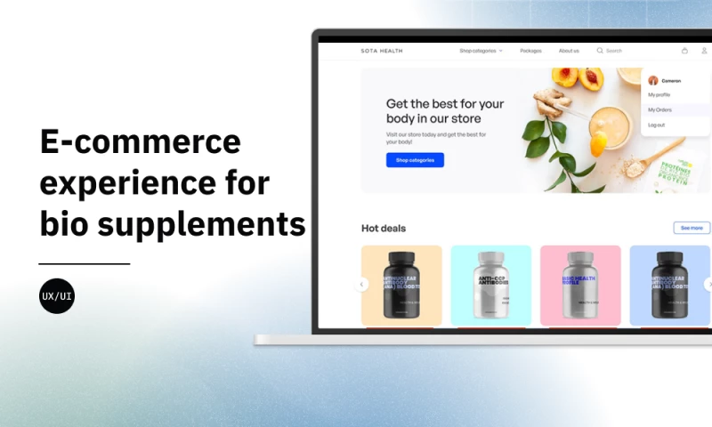 Onix-Systems - E-commerce experience for bio supplements