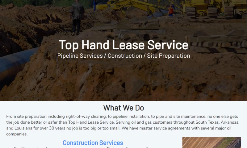 Williams Web Solutions - Top Hand Lease Service