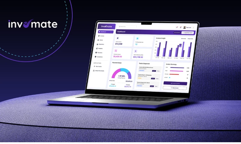 Softsource Technolabs - InvoMate Modern Invoice Management SaaS Dashboard