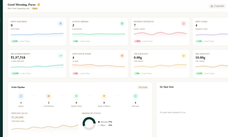Yukti AI - AI-Powered ERP Automation for Lumera Jewels