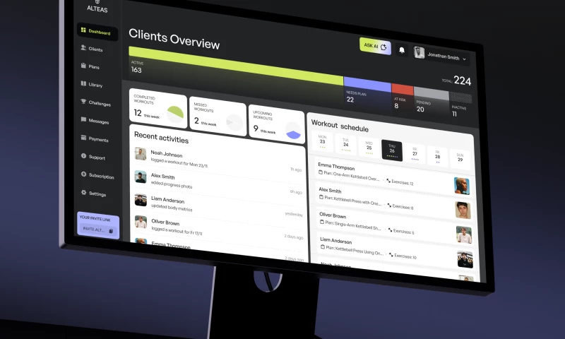 League Design Agency - AI-Powered Workspace for Personal Trainers