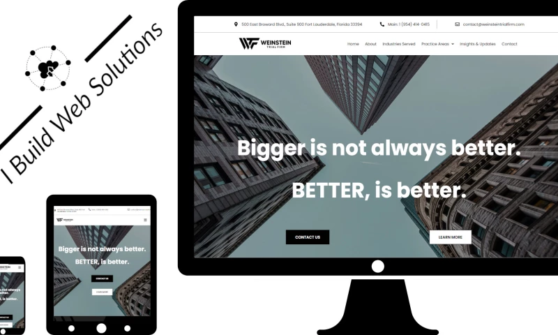 I Build Web Solutions - Weinstein Trial Firm Website Expansion and SEO Overhaul