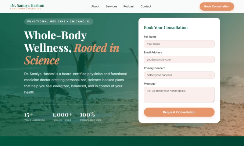 Hunter Creative Media & Design - Functional Medicine Practice Website