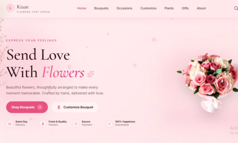 Kiaan Technology Pvt Ltd - FloraBloom Online Flower Boutique
