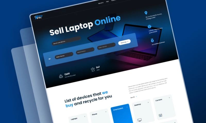 F5 Studio - Laptop Buyback Website Redesign