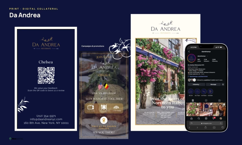 Firefly CMO - Da Andrea NYC — 2.78× Instagram-to-website clicks YoY
