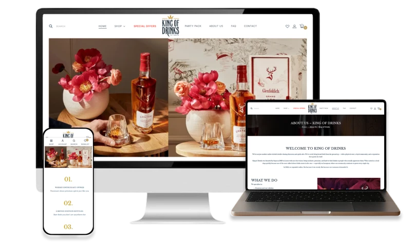 WEAMSE BUSINESS SOLUTIONS - King of Drinks - Age-Verified Premium Spirits Store