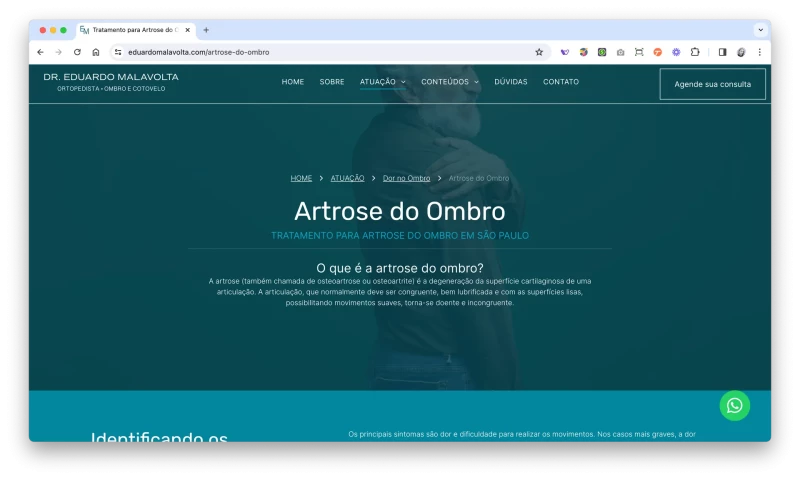 Future Marketing para Saúde - Website Redesign and User Experience for Dr. Eduardo Malavolta