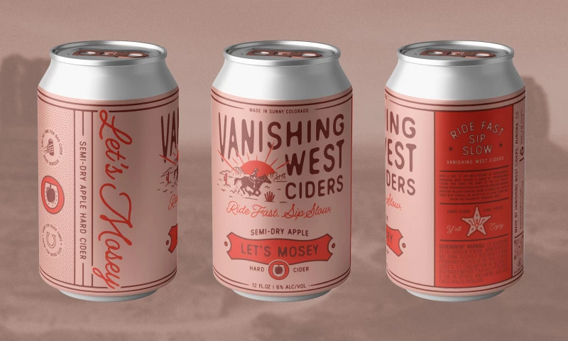Vicarel Studios - Vanishing West Ciders Brand Identity and Packaging Design