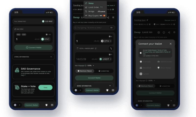Protofire - KyberDAO staking contracts with instant reward claims