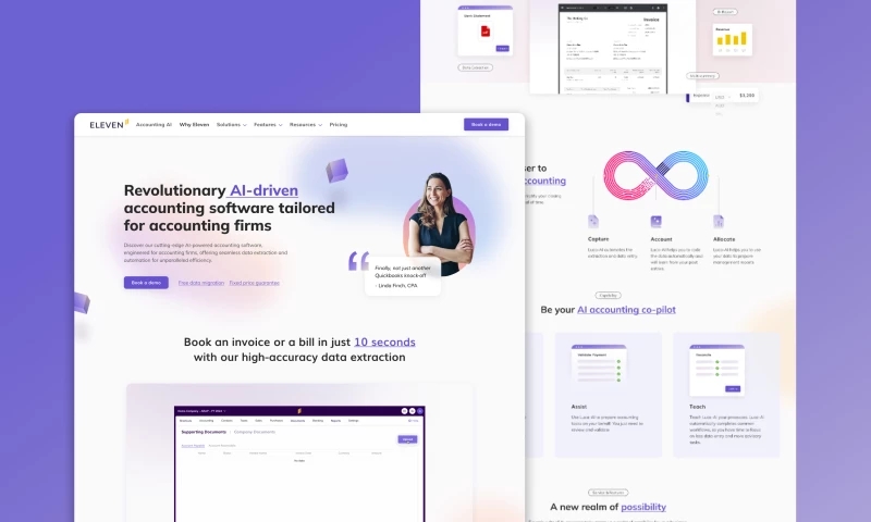 Gleam Studio - WordPress to Webflow Migration That Drove 200% Organic Traffic Growth