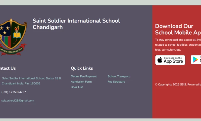 Design Street Solutions - Saint Soldier International School Educational Website