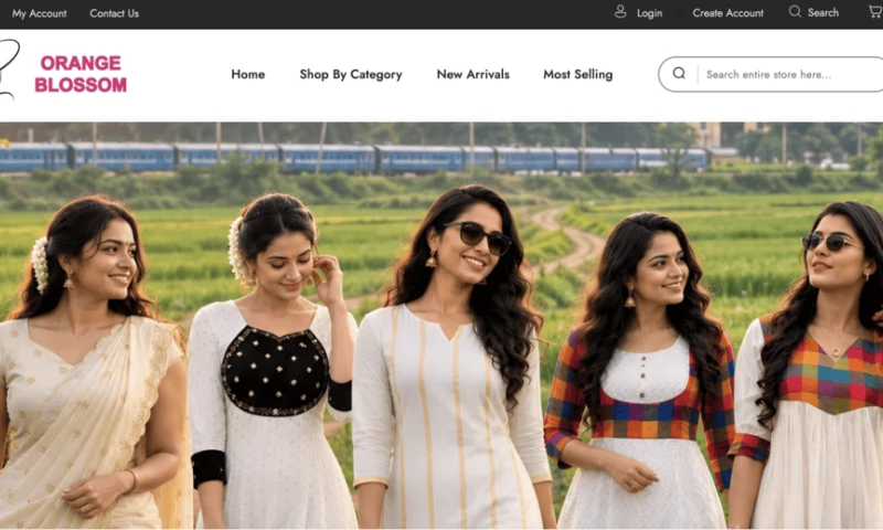 Orange Dice Solutions - E-commerce website developed for orange blossom