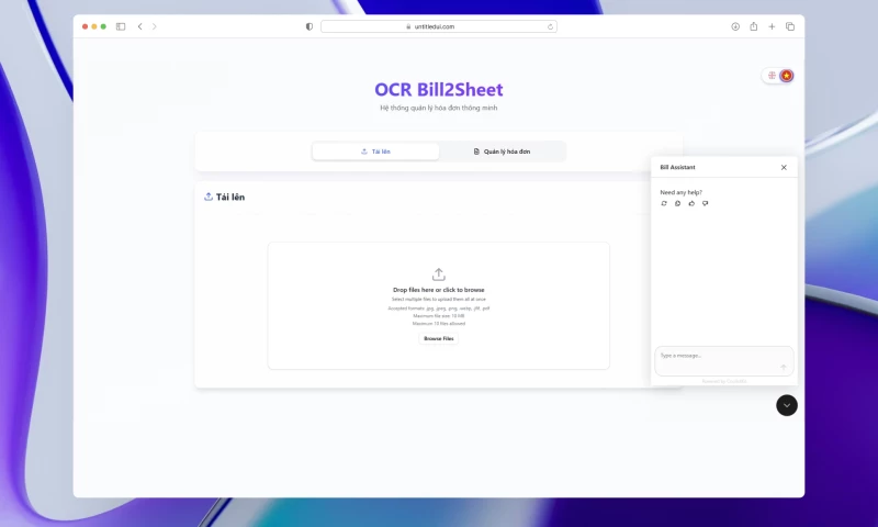 Relipa - OCR Bill2Sheet - AI-Powered Invoice Processing Platform