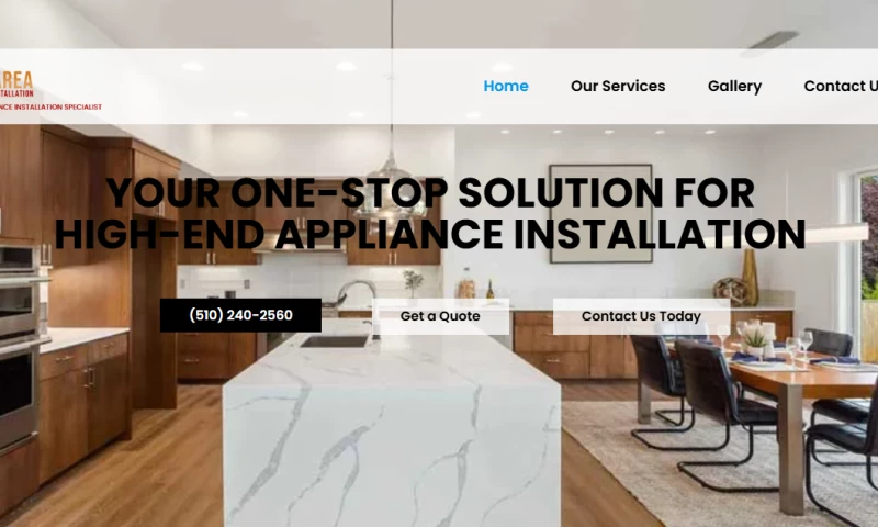 American Design Agency LLC - Modern Website Design for Appliance Installation Services