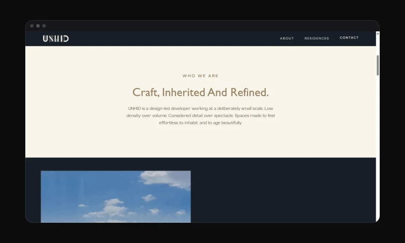 Emad Yahya - UNHID Developments — Luxury Developer Brand Website