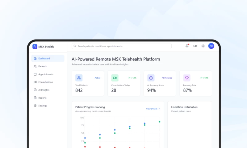 Ditstek Innovations - AI-Powered Remote MSK Telehealth Platform