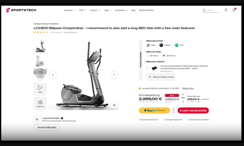 Level UI - Magento 2 Sportstech PLP