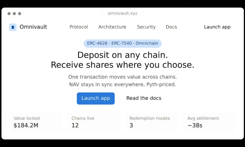 RedDuck - Omnichain NAV-priced vault on LayerZ