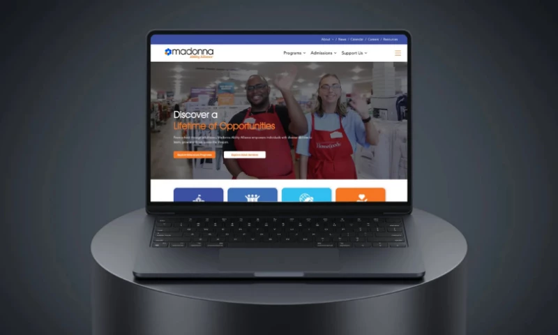 Performance Digital - Madonna Ability Alliance Website