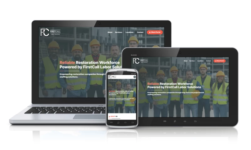 Windy City Web Solutions - Website Design & Development for FirstCall Labor Solutions