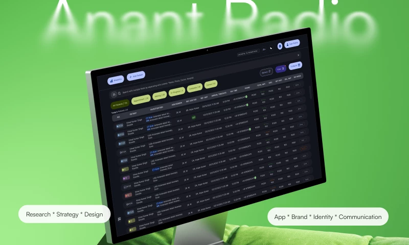 Pencil & Screen - AnantRadio- Web App & Branding