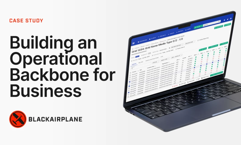 Black Airplane - Millenia3 Operational Workflow Platform