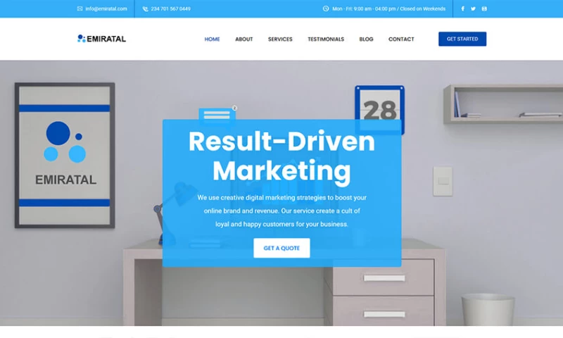 Tech O'Clock - Emiratal Digital Marketing Website