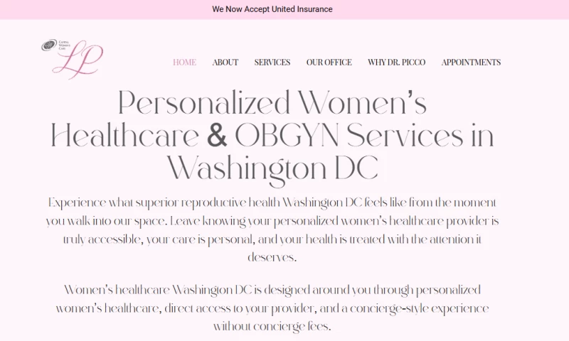 American Design Agency LLC - Modern Womens Healthcare Website Design