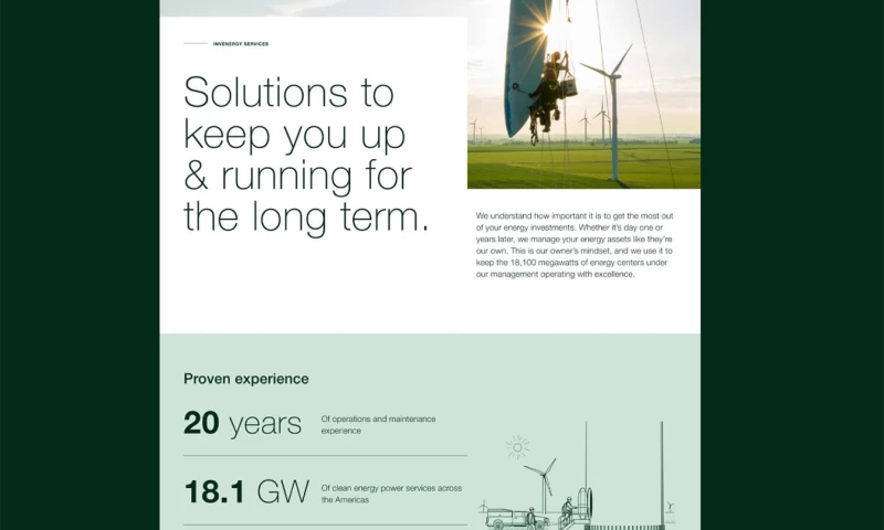 VSA Partners - Invenergy: Powering a clean energy giants digital presence