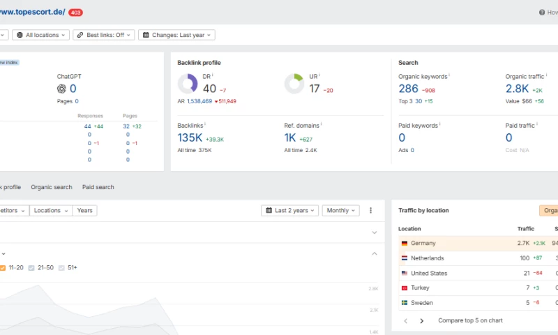 ErosRank - Created SEO Konkurrenz Analyze