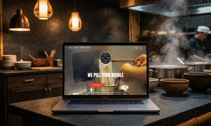 KOTCOM - The Hand-pulled Noodle Crafting an Engaging Web Experience for NYCs Iconic Eatery