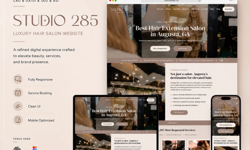 GT Solutions - Salon Website Redesign, UX/UI, CRO, Local SEO & AI Search Optimisation