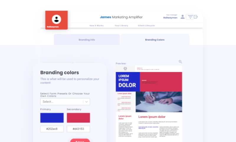 James Marketing Amplifier - Marketing Automation Web App