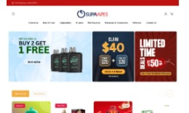 Prizor AITech - SupaVapes Shopify E-Commerce Redesign
