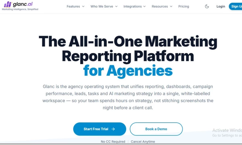 Glanc.ai - AI-Driven Client Reporting & Performance Tracking Software