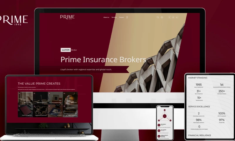 Astudio IT Company - Corporate Landing Page for an Insurance Company