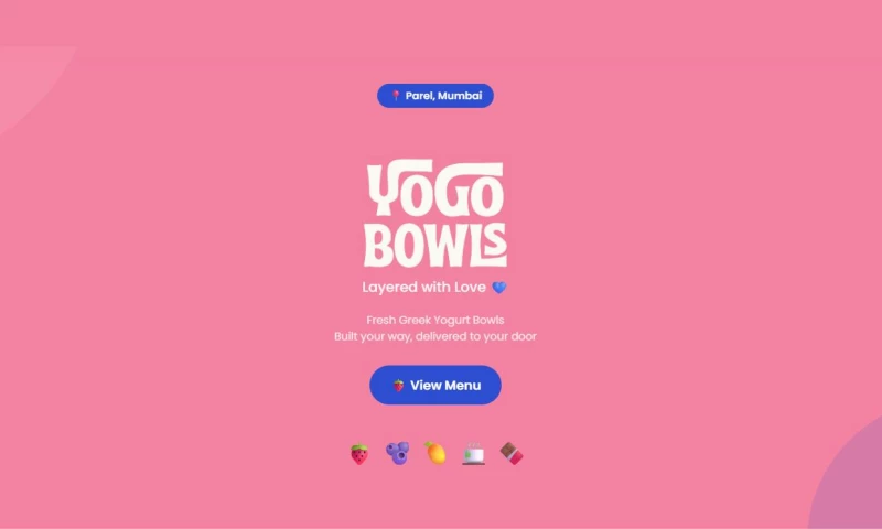 Food Feed Studio - YoGo Bowls — a menu where every bowl shows its macros