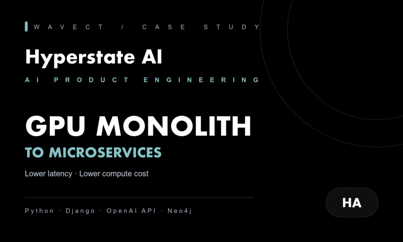 Wavect GmbH - AI monolith rebuilt as scalable microservices with lower latency and cost