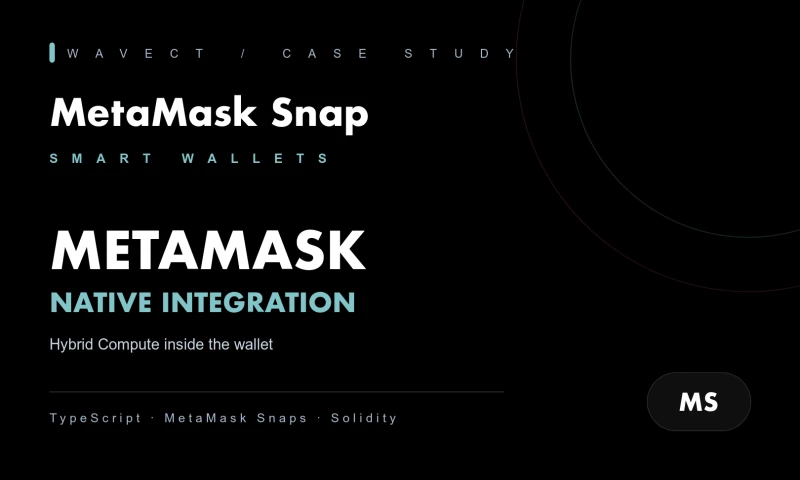 Wavect GmbH - Account Abstraction brought natively into MetaMask