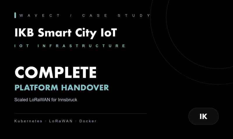 Wavect GmbH - Four years engineering Innsbruck's city-wide IoT platform