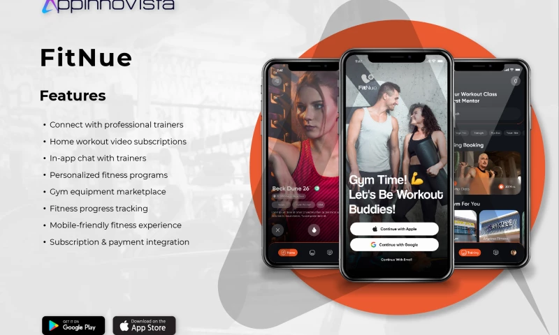 Appinnovista - FitNue - iOS & Android Fitness App