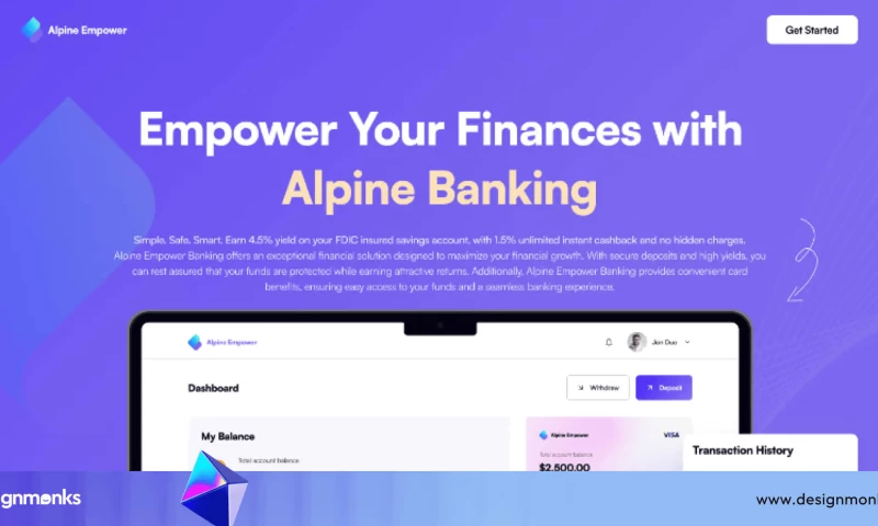 Design Monks - Empower your finance with alpine banking