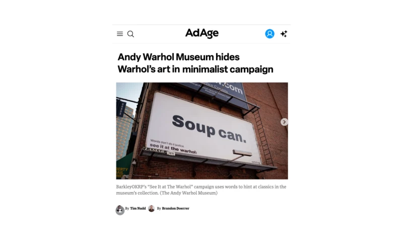 BarkleyOKRP - See It at The Warhol Billboard