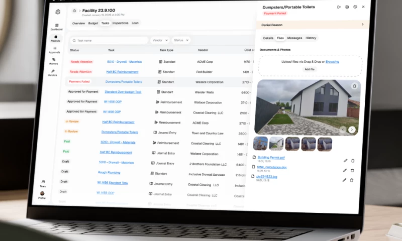 Reliqio - Real-time payments for construction loans