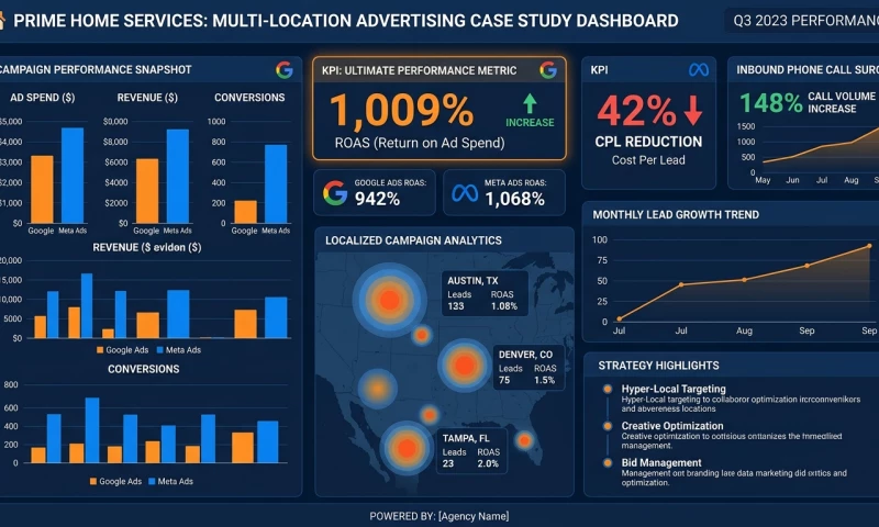 Ignite Visibility - 1,009% ROAS & Multi-Channel Scale for Multi-Location Franchise Brands