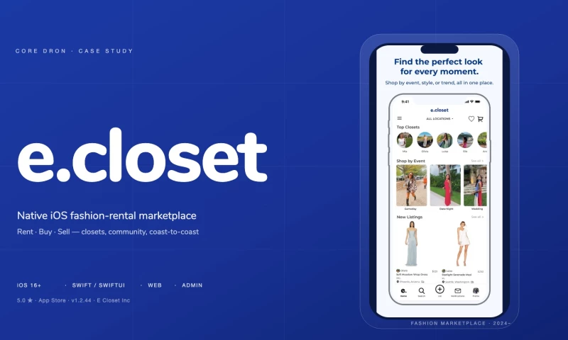 CoreDron Solutions - E Closet Fashion Rental Marketplace