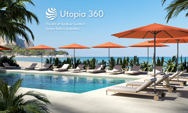 Utopia 360 Studio - Tempo Patio | 3D Umbrella Outdoor Rendering